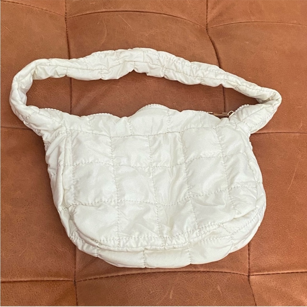 White Quilted Shoulder Bag